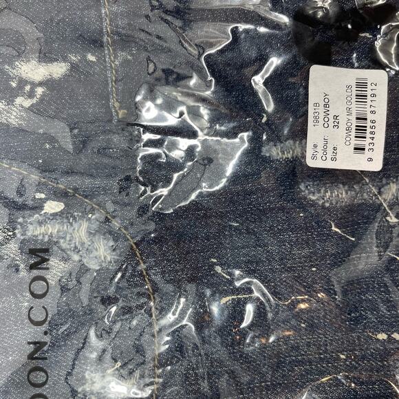 Man X One Teaspoon Jeans Mr Golds Cowboy Men's 32R NWT - Picture 16 of 16